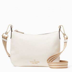 New Kate Spade Rosie Small Crossbody Pebbled Leather Parchment